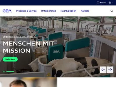 Website von GEA Group Aktiengesellschaft