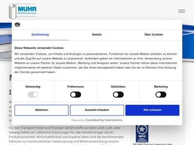 Website von Muhr & Söhne GmbH & Co.KG