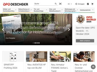 Website von OPO Oeschger AG