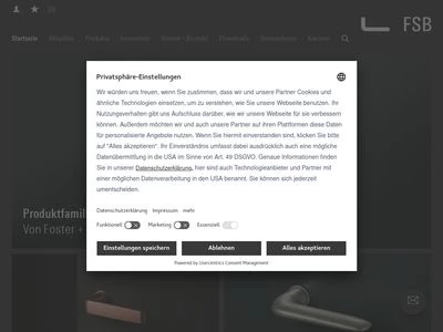 Website von Franz Schneider Brakel GmbH + Co KG