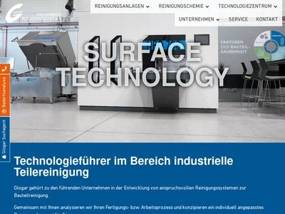 Website von Glogar Umwelttechnik GmbH