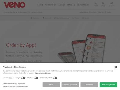 Website von VENO GmbH
