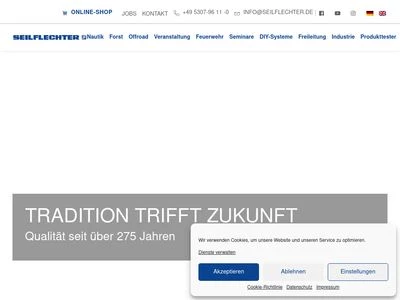 Website von Seilflechter-Tauwerk GmbH