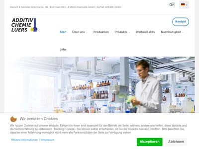 Website von Additiv-Chemie Luers GmbH
