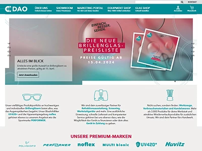 Website von Deutsche Augenoptik AG