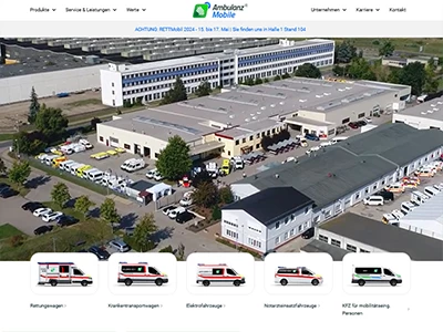 Website von Ambulanz Mobile GmbH & Co. KG