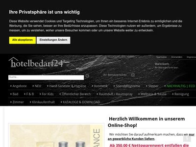 Website von Hotelbedarf24 GmbH & Co. KG