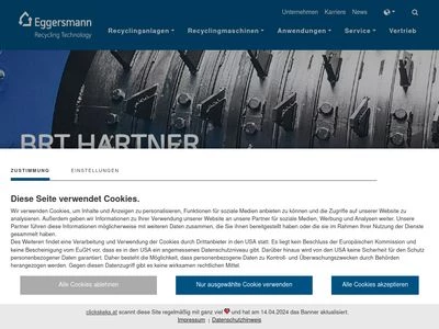Website von Eggersmann GmbH