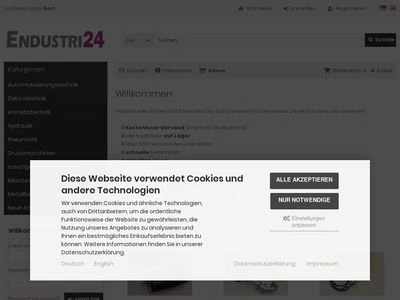 Website von Ozinox GmbH