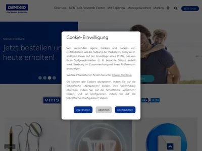 Website von DENTAID GmbH