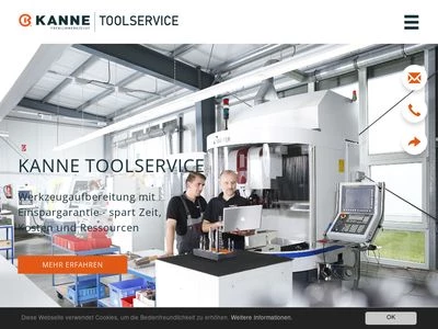 Website von Kanne Werkzeugtechnik GmbH