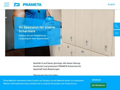 Website von Prämeta GmbH und Co. KG