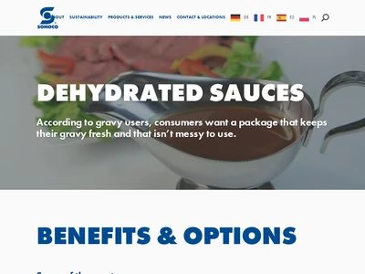 Website von Sonoco Consumer Products Europe GmbH
