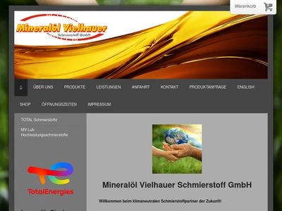 Website von Mineralöl Vielhauer Schmierstoff GmbH