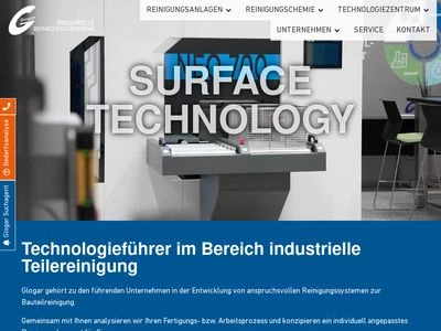 Website von Glogar Umwelttechnik GmbH
