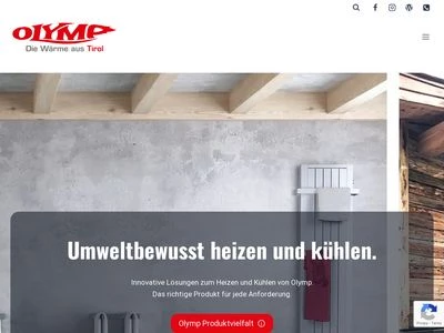 Website von Olymp Werk GmbH