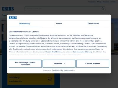 Website von ERIKS Deutschland GmbH
