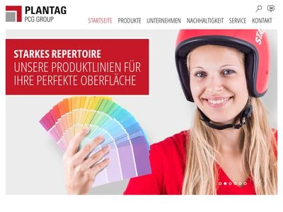 Website von PLANTAG® Coatings GmbH