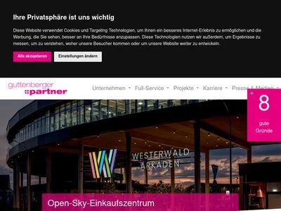 Website von Guttenberger & Partner GmbH