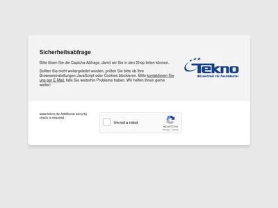 Website von Tekno GmbH