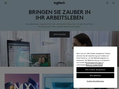 Website von Logitech GmbH