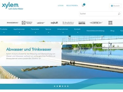 Website von Xylem Analytics Germany Sales GmbH & Co. KG