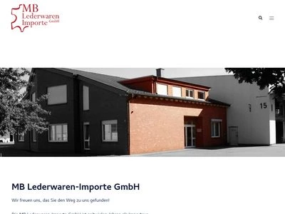 Website von MB Lederwaren-Importe GmbH