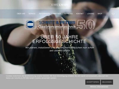 Website von Schmitz & PETERS GmbH  -  Gastronomietechnik