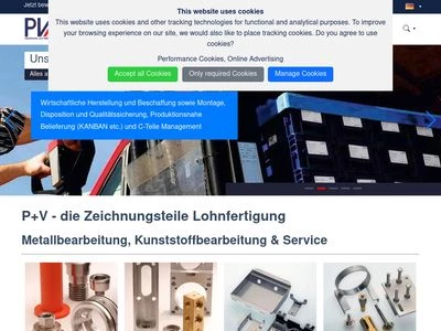 Website von P+V GmbH