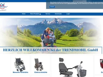 Website von TRENDMOBIL GmbH