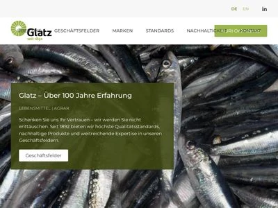 Website von Glatz GmbH
