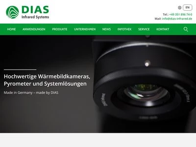 Website von DIAS Infrared GmbH