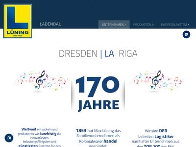 Website von Lüning Ladenbau GmbH