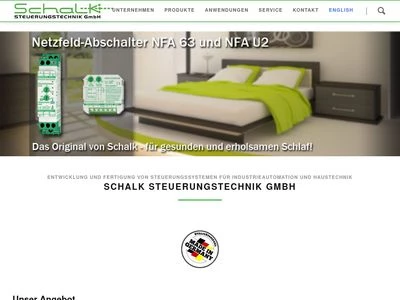 Website von Schalk Steuerungstechnik GmbH