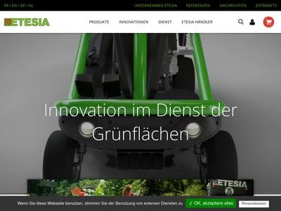 Website von ETESIA SAS