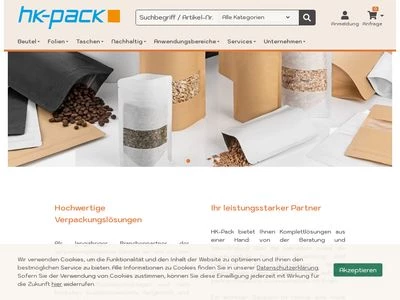 Website von HK-Pack Krautscheid GmbH
