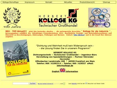 Website von  Herbert Kolloge KG