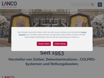 Website von LANCO - Dr. Lange GmbH & Co. KG