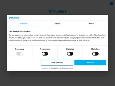 Website von Munters GmbH