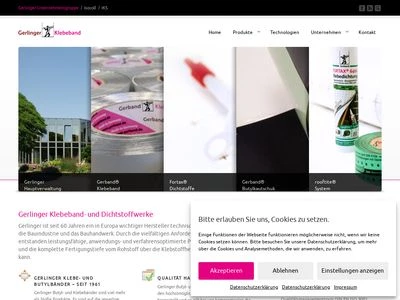 Website von Gerlinger GmbH & Co. KG