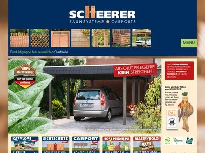 Website von Erich Scheerer GmbH