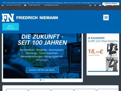Website von Friedrich Niemann GmbH & Co. KG