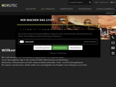 Website von Drutec GmbH & Co. KG