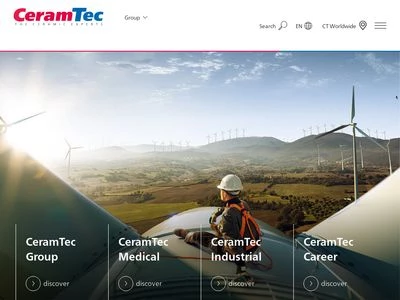 Website von CeramTec GmbH