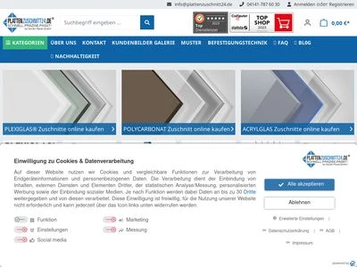 Website von Nordic Panel GmbH