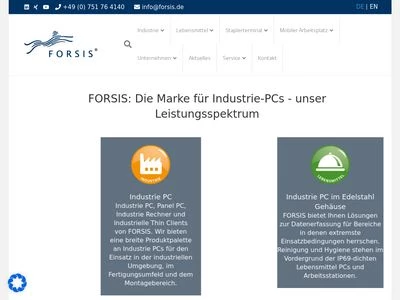 Website von FORSIS GmbH