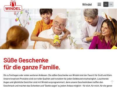 Website von Windel GmbH & Co. KG
