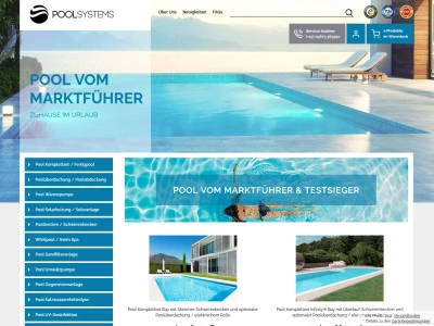 Website von POOL-SYSTEMS GmbH & Co. KG