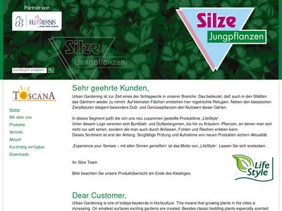 Website von Silze GmbH & Co. KG