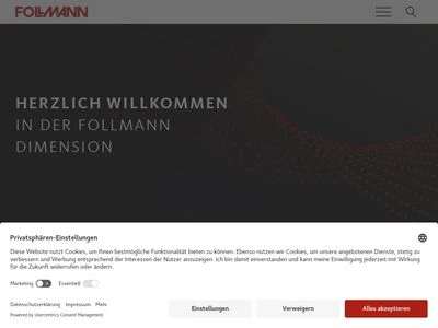 Website von Follmann GmbH & Co. KG